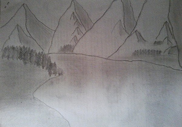 Горные вершины Лермонтов иллюстрация