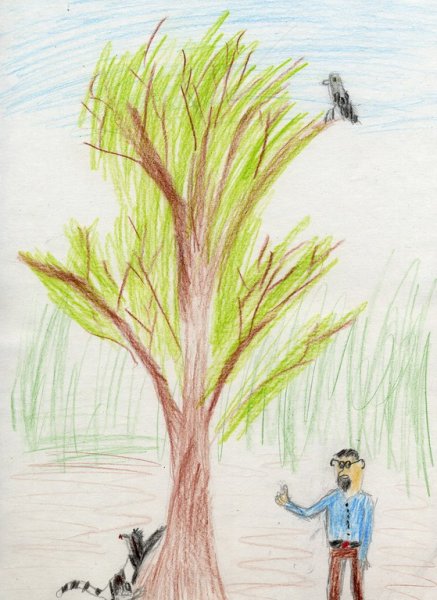 Детские рисунки произведения Сергеевича Прокофьева прогулка