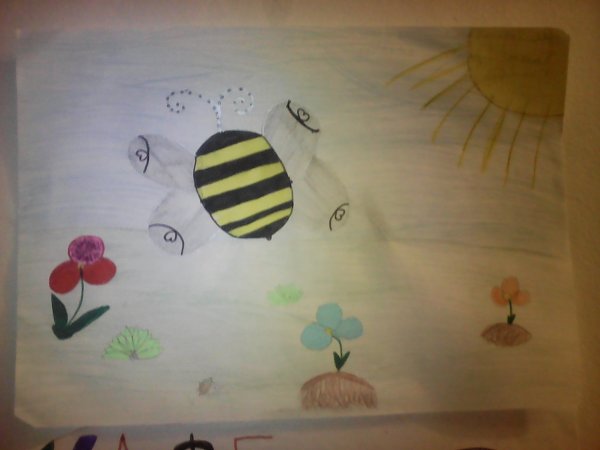 Полет шмеля рисунок для детей