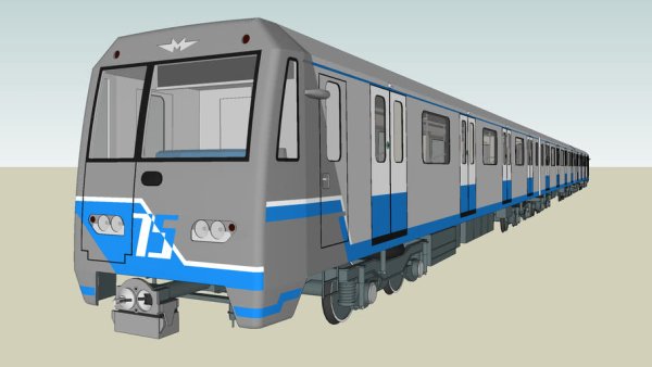 Русич вагон метро сбоку