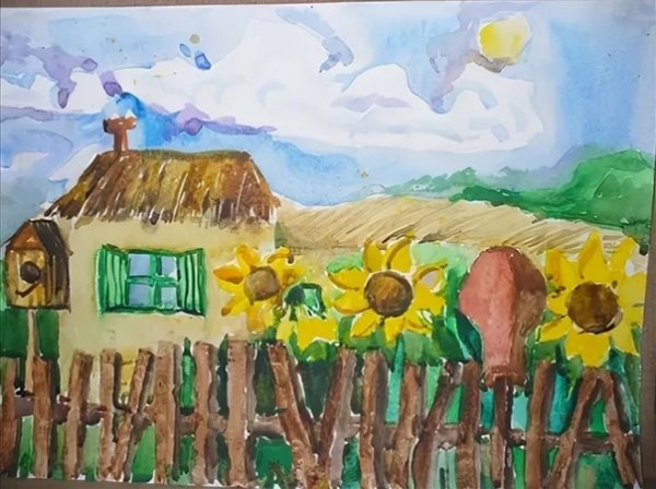 Рисунок на кубанскую тему