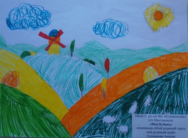 Рисунок на тему Краснодарский край