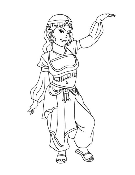 Восточная красавица мультяшная