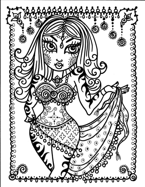 Рисование восточных красавиц