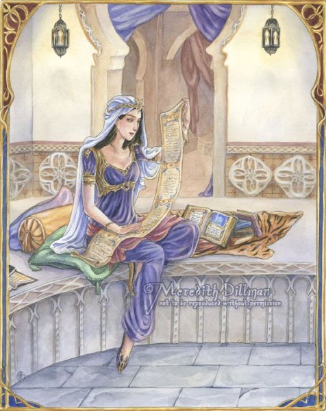 Принцесса Жасмин для срисовки