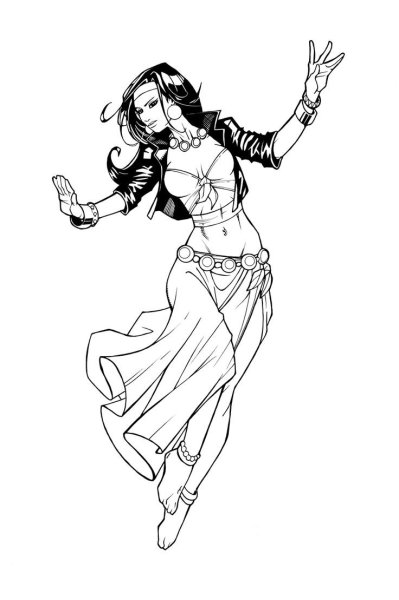 Шахерезада рисунок карандашом