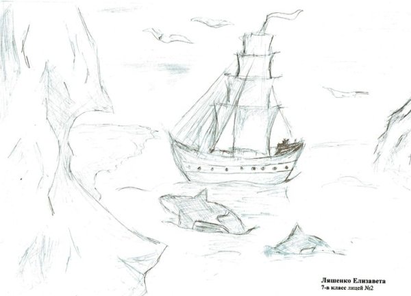 Рисунок на тему открытие Антарктиды