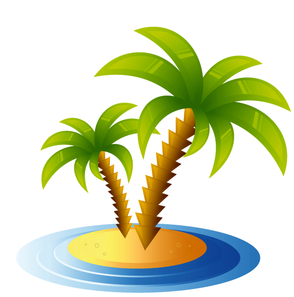 Пальма на белом фоне