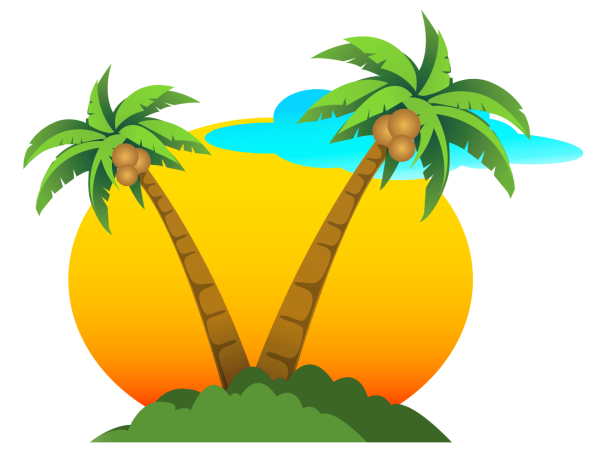 Островок с пальмой