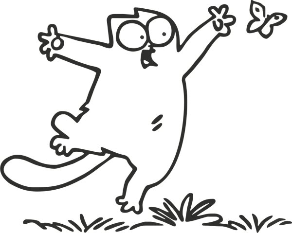 Кот Саймона рисунки