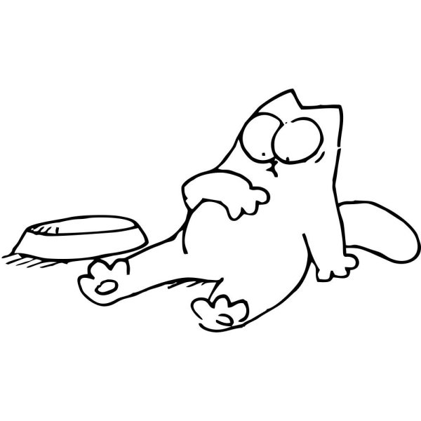 Кот Саймона рисунки