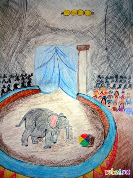 Акробаты на арене цирка