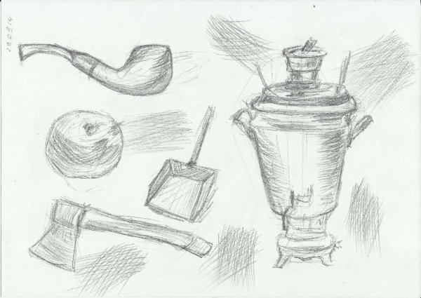 Нарисованные предметы