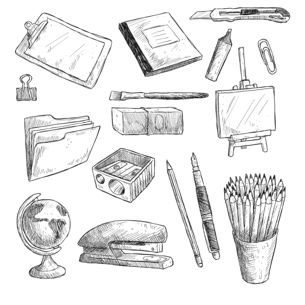 Зарисовки мелких предметов