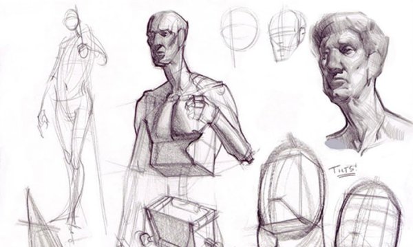 Майкл Хэмптон рисование фигуры