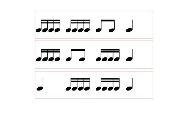 Ритмическое лото музыкально дидактическая игра