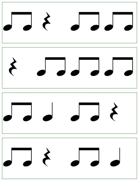 Простучать ритмический рисунок