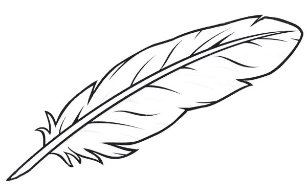 Перо трафарет