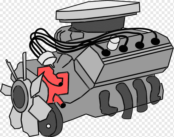 Двигатель нарисованный