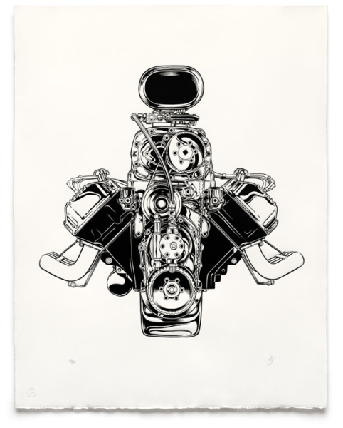 Двигатель автомобиля эскизы