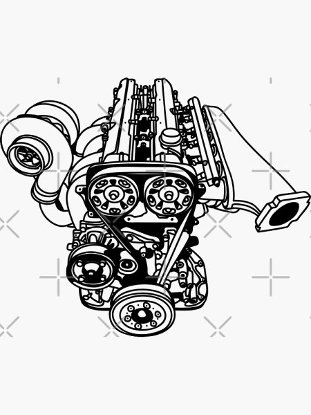 2jz GTE наклейка