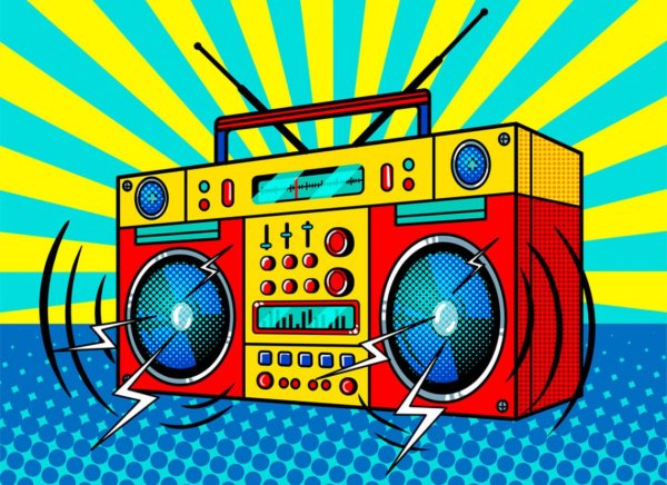 Магнитофон 90е вектор