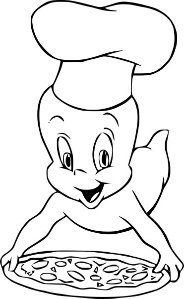 Каспер картинки раскраска