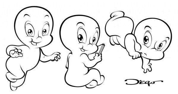 Призрак Каспер черный