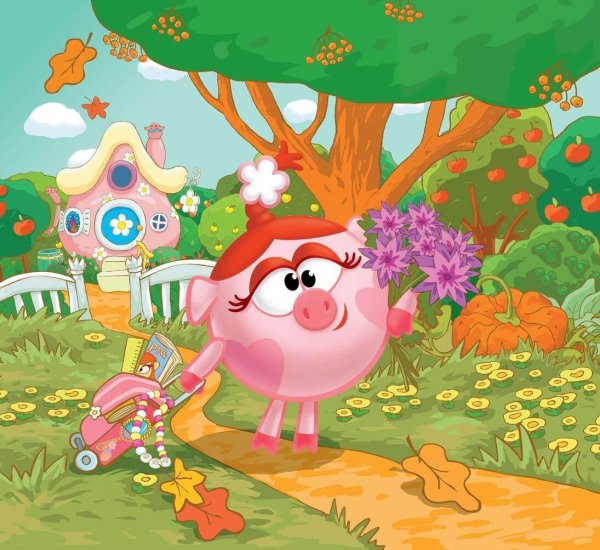 Смешарики раскраска Копатыч