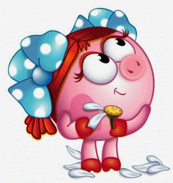 Разукрашки Смешарики Нюша