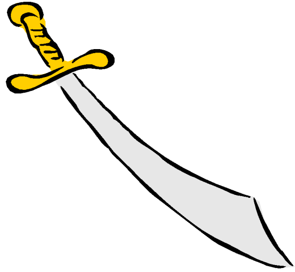 Сабля трафарет