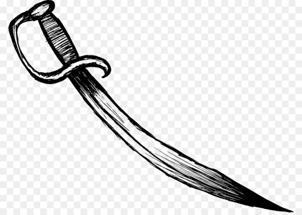 Сабля трафарет