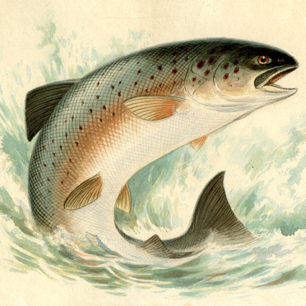 Картина лосось