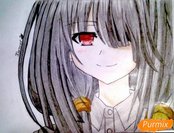 Куруми Токисаки для срисовки