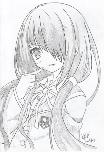 Аниме раскраски Рандеву с жизнью