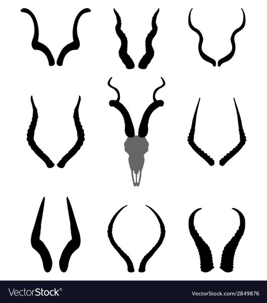 Рога силуэт