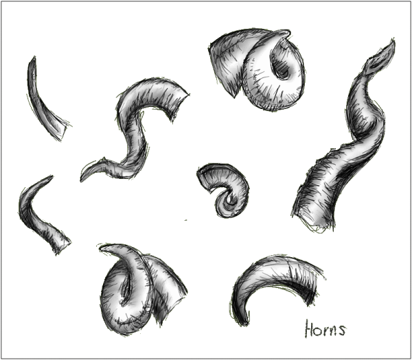 Рога вектор