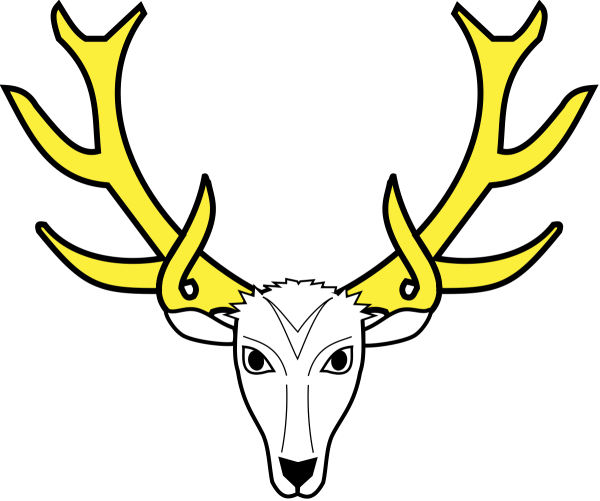 Тату рога оленя