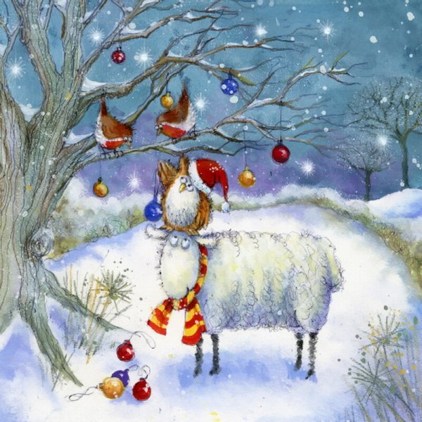 Рисование зимний пейзаж