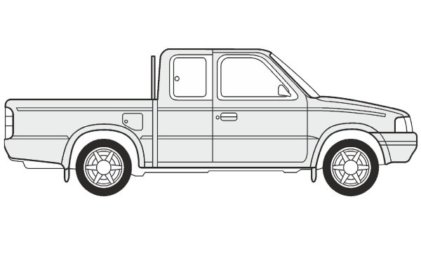 Раскраска Форд рейнджер