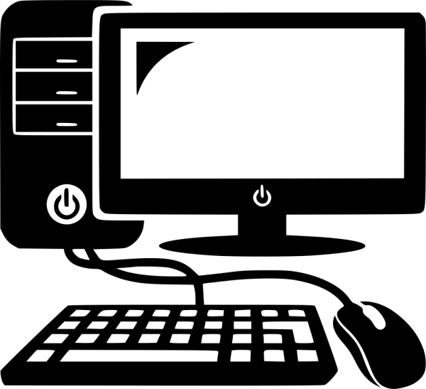 Стилизованное изображение компьютера