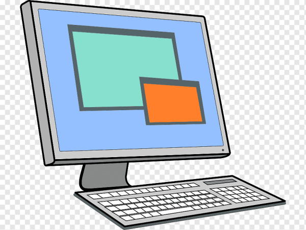 Компьютер мультяшный