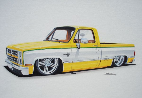Chevrolet c10 Pickup 1964 рисунок