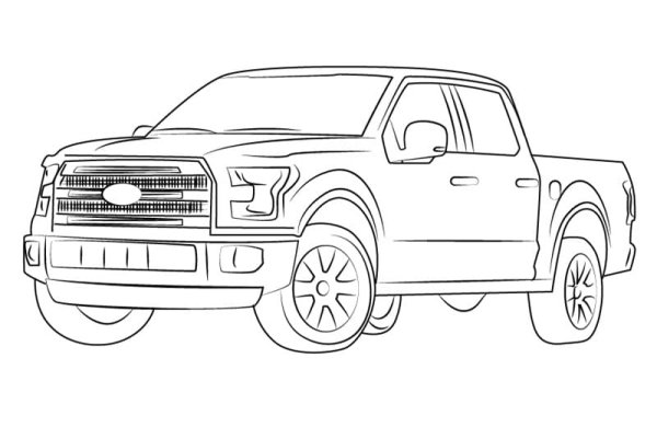 Ford f150 Raptor раскраска