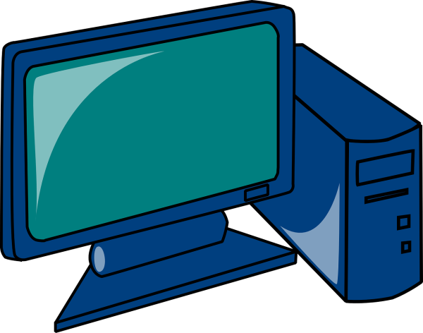 Компьютер мультяшная