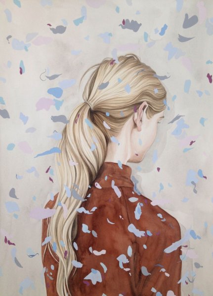 Нарисованные девушки блондинки