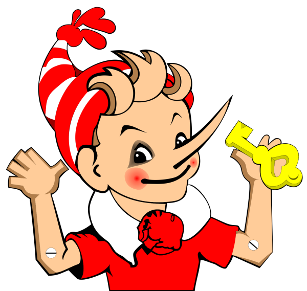 Буратино с букварем