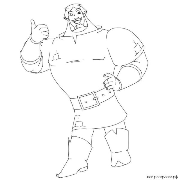 Легкий портрет Ильи Муромца