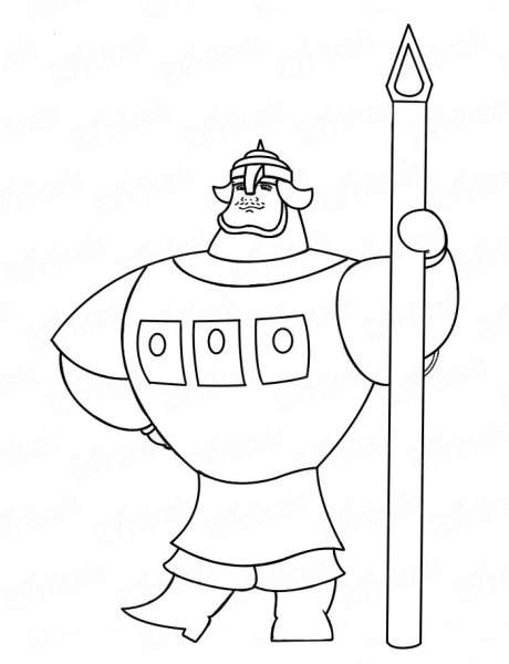 Рисунок Ильи Муромца 6 класс