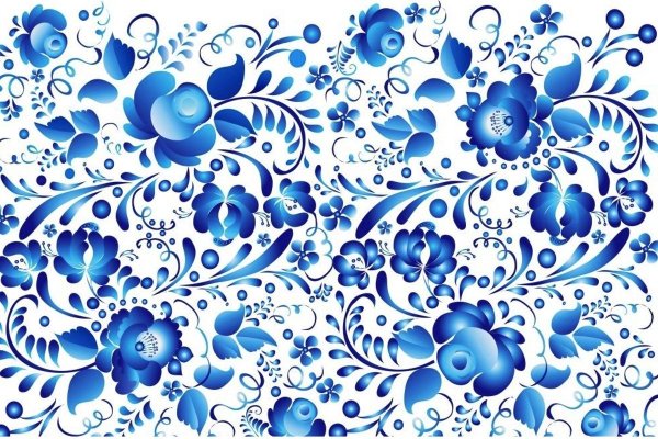 Орнаментная роспись Гжель